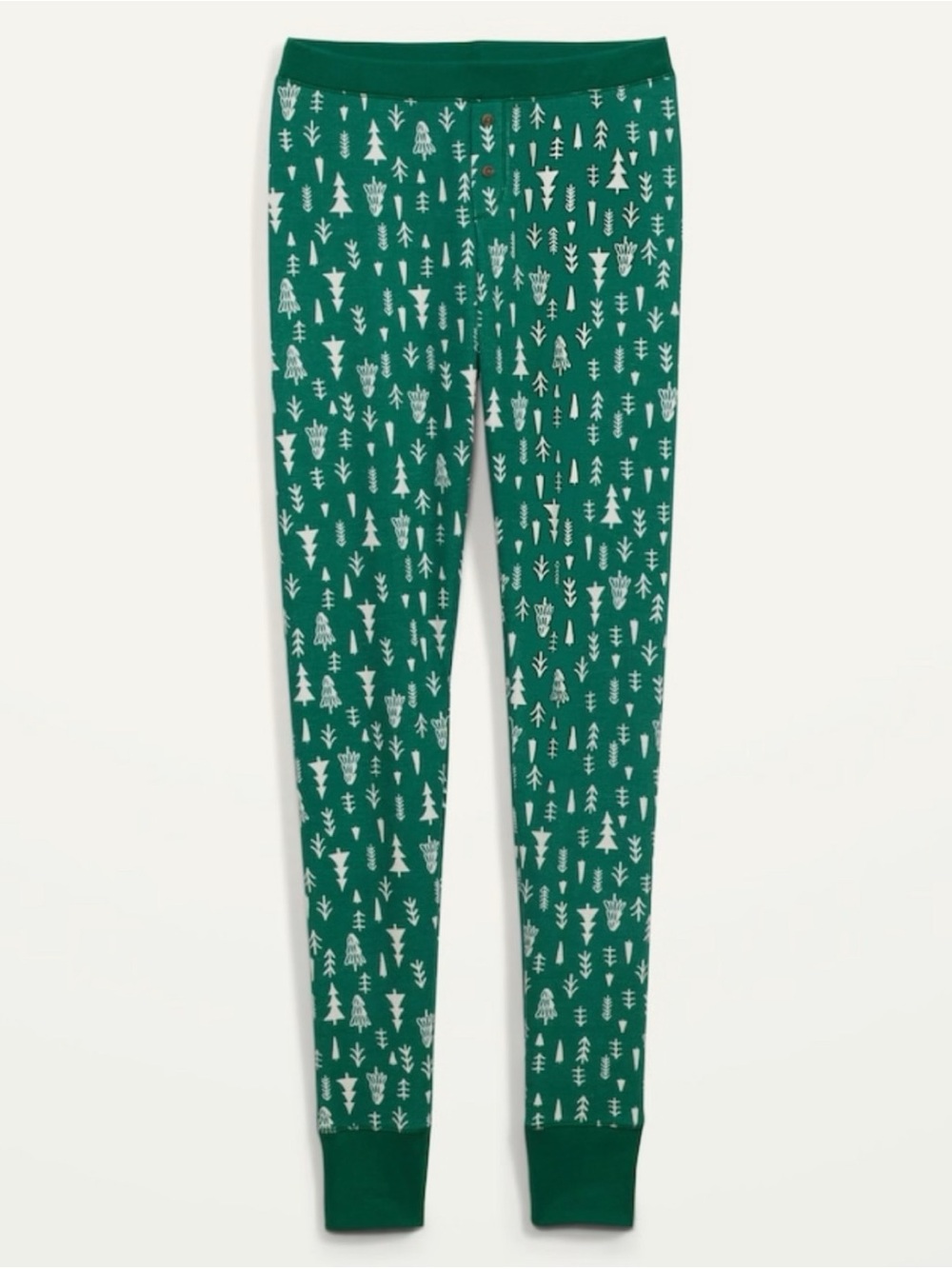 Old Navy Thermal Pajamas Pants in Green Trees Sz L